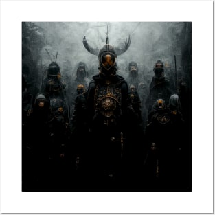 The Dark Army of the Vikings | Black and Gold Posters and Art